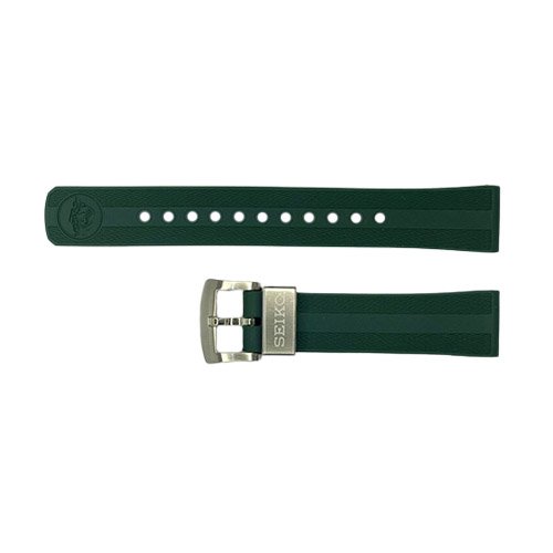 SEIKO Rubber Strap Forest Green OEM 20 mm | R03E014J0